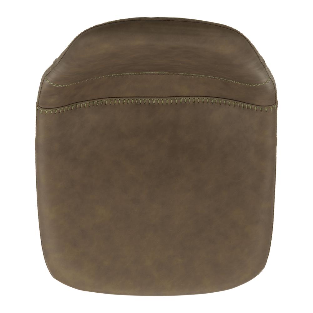 Sky Adjustable Swivel Barstool, Olive. Picture 4