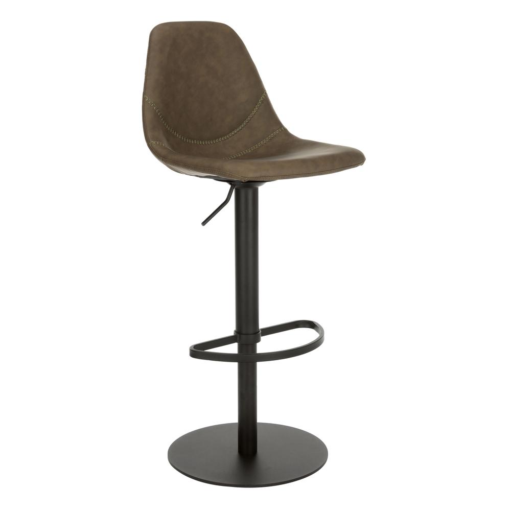 Sky Adjustable Swivel Barstool, Olive. Picture 10