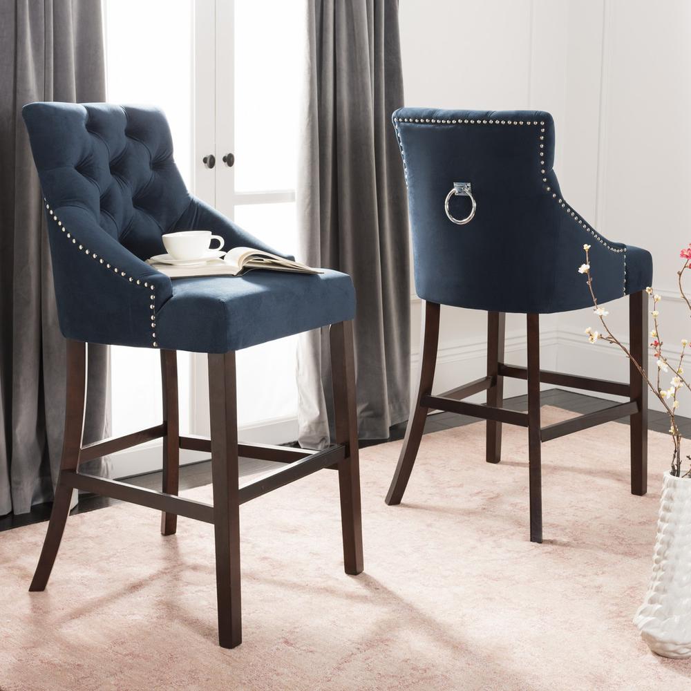 ELENI TUFTED WING BACK BAR STOOL, BST6304A-SET2. Picture 1
