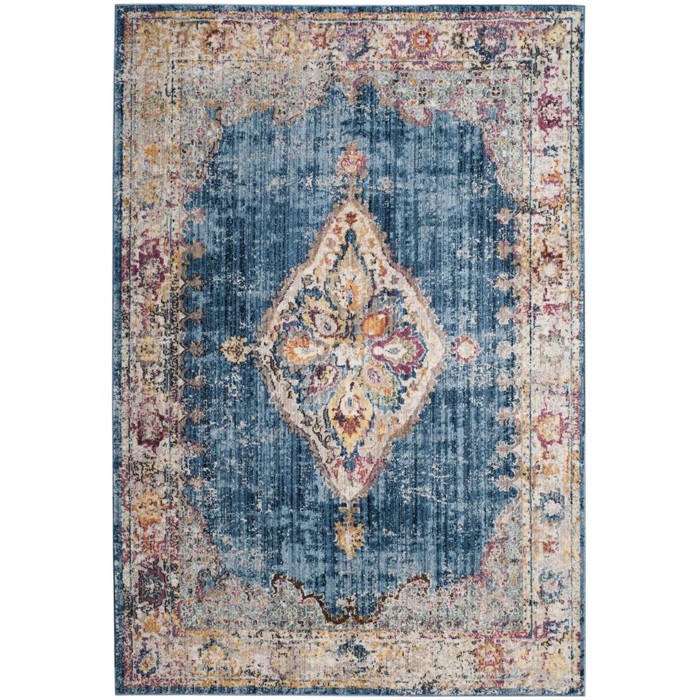 BRISTOL, BLUE / IVORY, 5'-1" X 7'-6", Area Rug, BTL348C-5. Picture 1