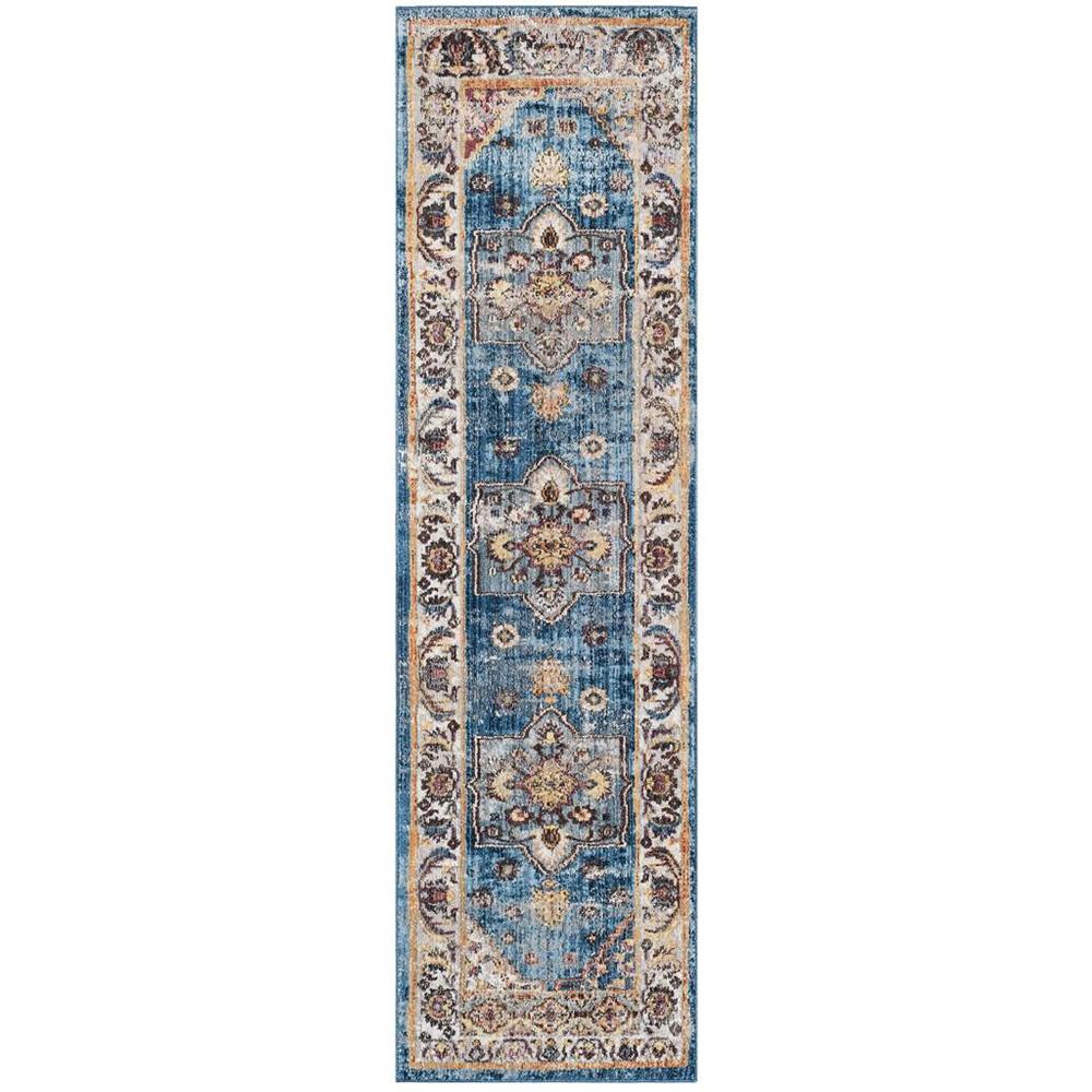 BRISTOL, BLUE / IVORY, 2'-3" X 8', Area Rug, BTL349C-28. Picture 1