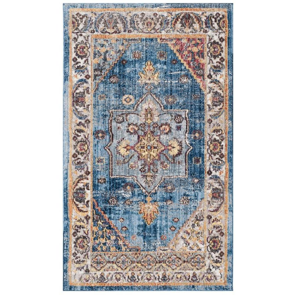 BRISTOL, BLUE / IVORY, 3' X 5', Area Rug, BTL349C-3. Picture 1