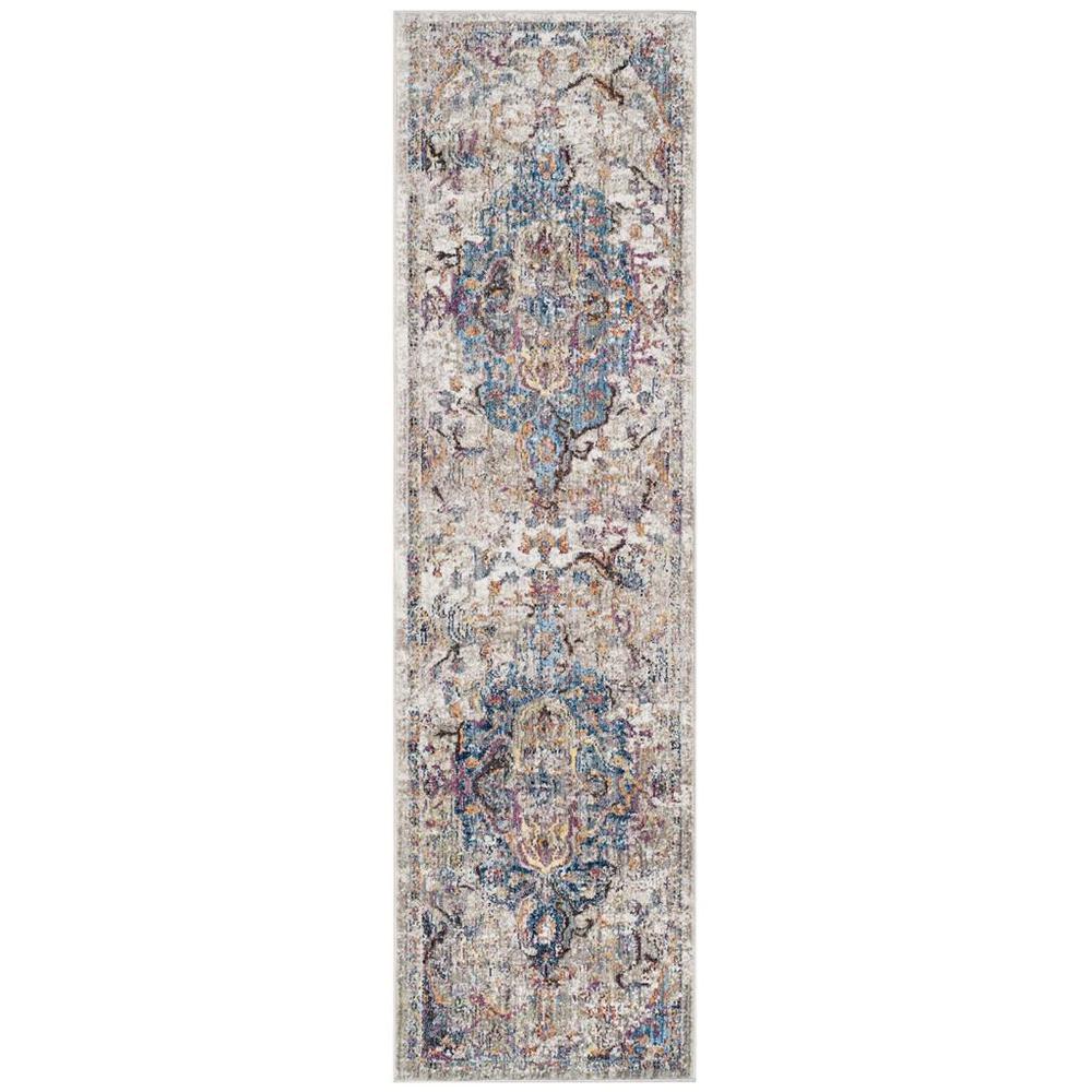 BRISTOL, BLUE / LIGHT GREY, 2'-3" X 12', Area Rug, BTL350D-212. Picture 1