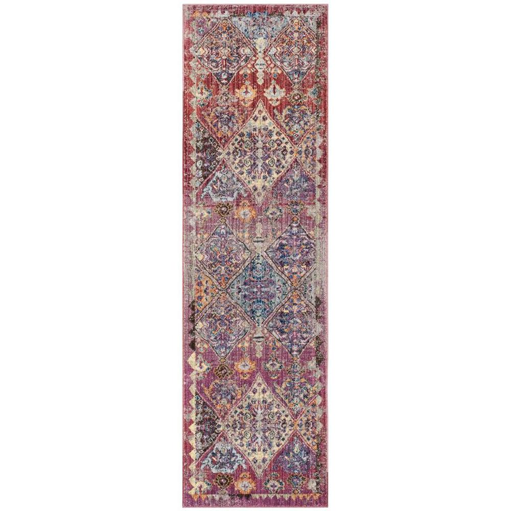 BRISTOL, ROSE / MULTI, 2'-3" X 8', Area Rug. Picture 1