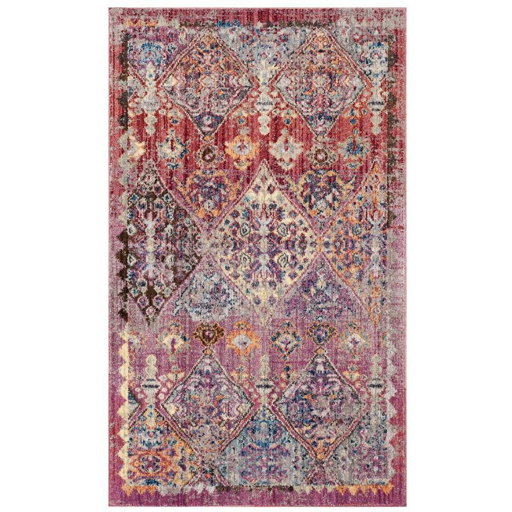 BRISTOL, ROSE / MULTI, 3' X 5', Area Rug. Picture 1