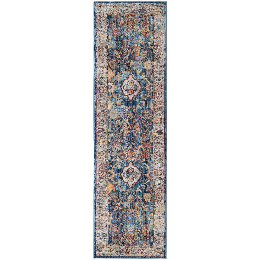 BRISTOL, BLUE / LIGHT GREY, 2'-3" X 8', Area Rug, BTL361C-28. Picture 1