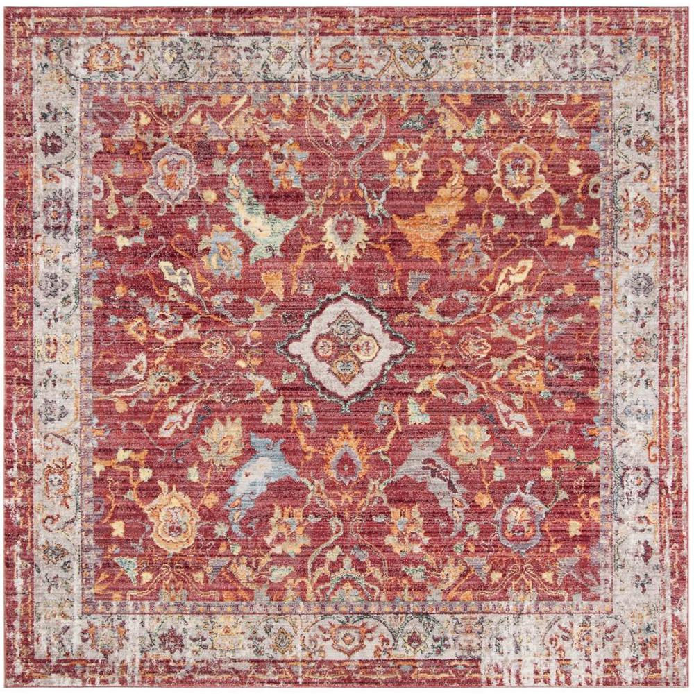 BRISTOL, ROSE / LIGHT GREY, 7' X 7' Square, Area Rug, BTL361R-7SQ. Picture 1