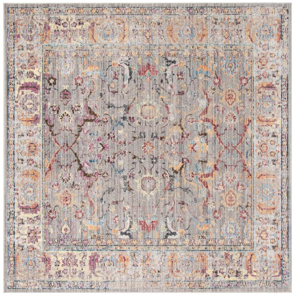 BRISTOL, GREY / LIGHT GREY, 7' X 7' Square, Area Rug. Picture 1