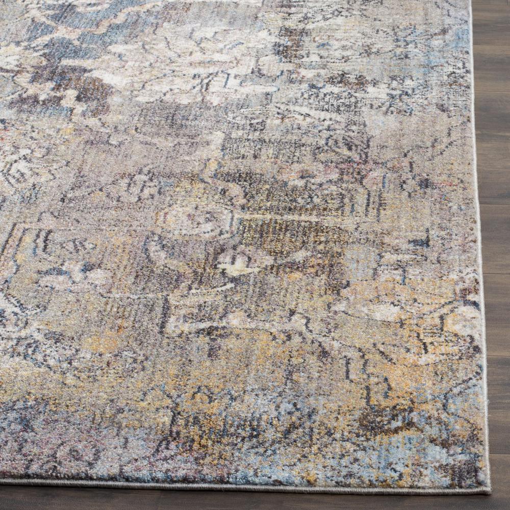 BRISTOL, BLUE / GREY, 2'-3" X 8', Area Rug. Picture 1