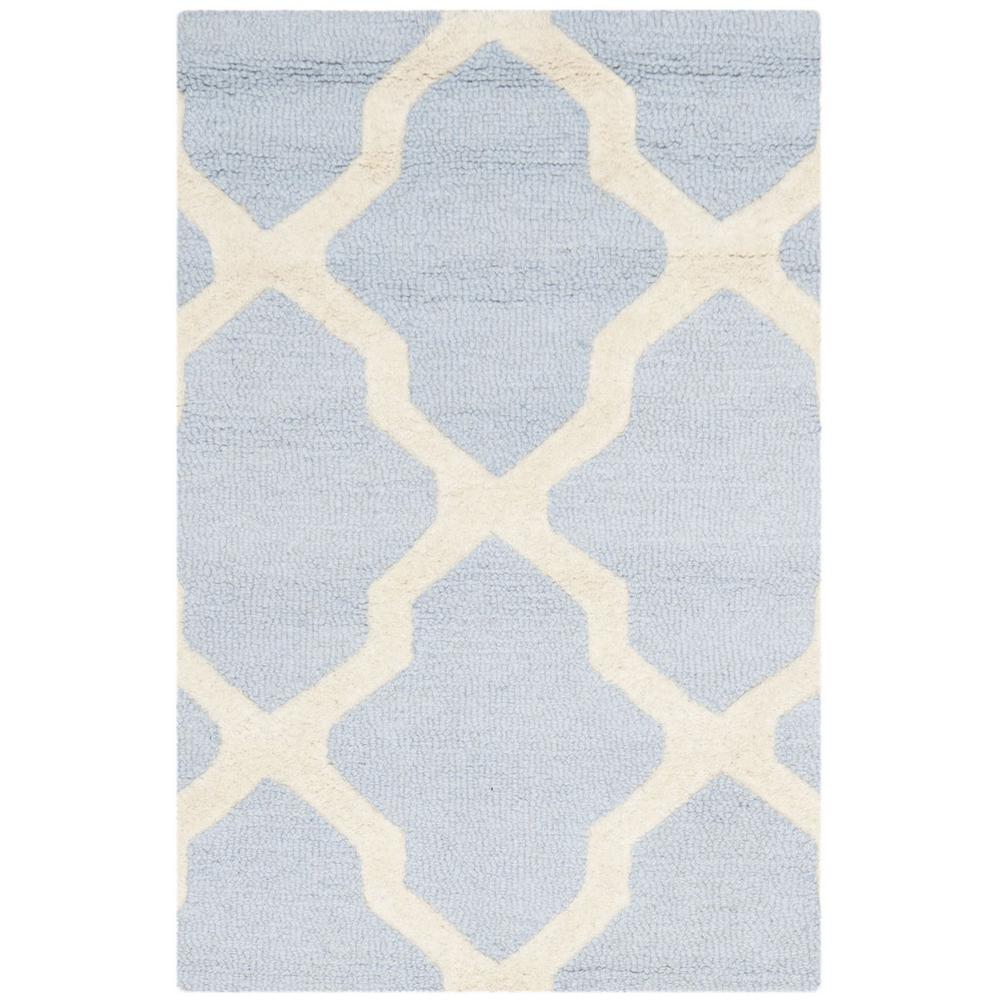 CAMBRIDGE, LIGHT BLUE / IVORY, 2' X 3', Area Rug, CAM121A-2. Picture 1