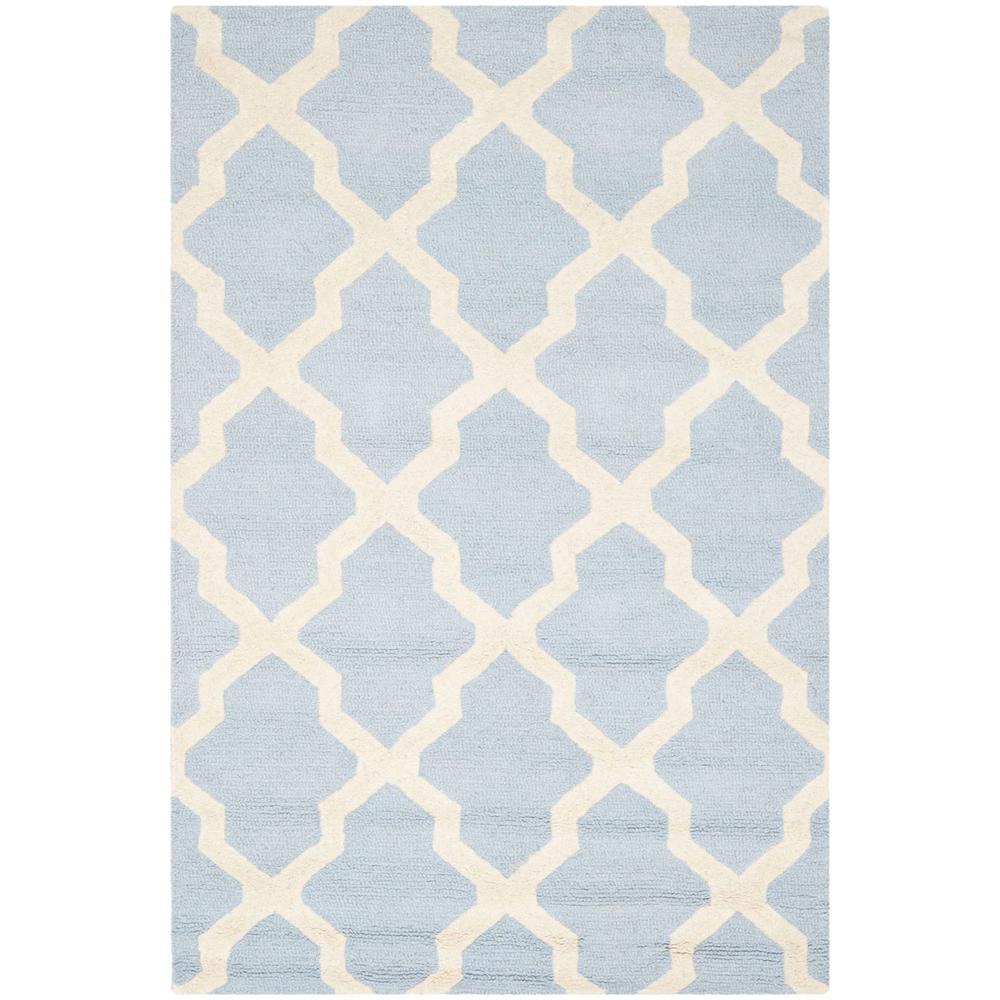 CAMBRIDGE, LIGHT BLUE / IVORY, 3' X 5', Area Rug, CAM121A-3. Picture 1