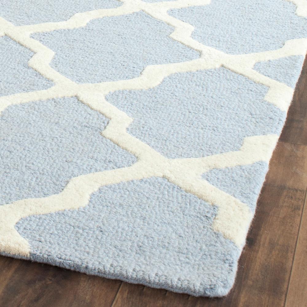 CAMBRIDGE, LIGHT BLUE / IVORY, 7'-6" X 9'-6", Area Rug, CAM121A-810. Picture 1