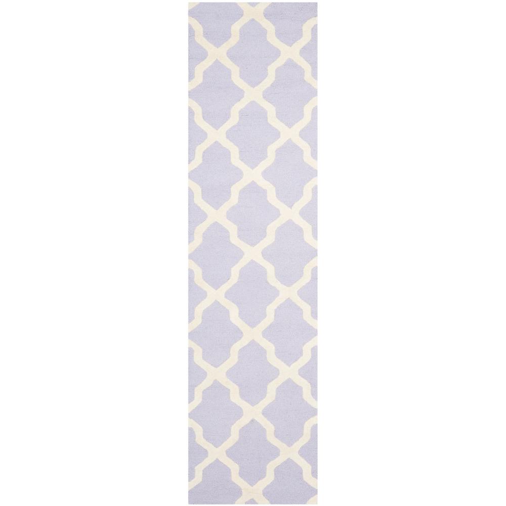CAMBRIDGE, LAVANDER / IVORY, 2'-6" X 10', Area Rug, CAM121C-210. Picture 1