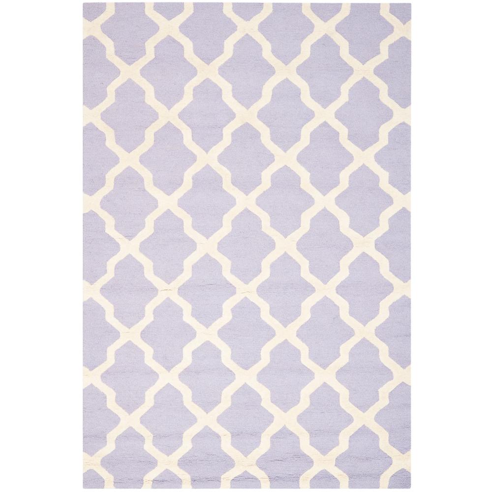 CAMBRIDGE, LAVANDER / IVORY, 6' X 9', Area Rug, CAM121C-6. Picture 1