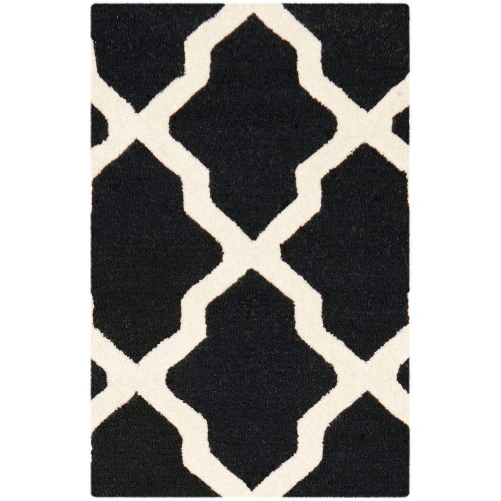 CAMBRIDGE, BLACK / IVORY, 2' X 3', Area Rug, CAM121E-2. Picture 1
