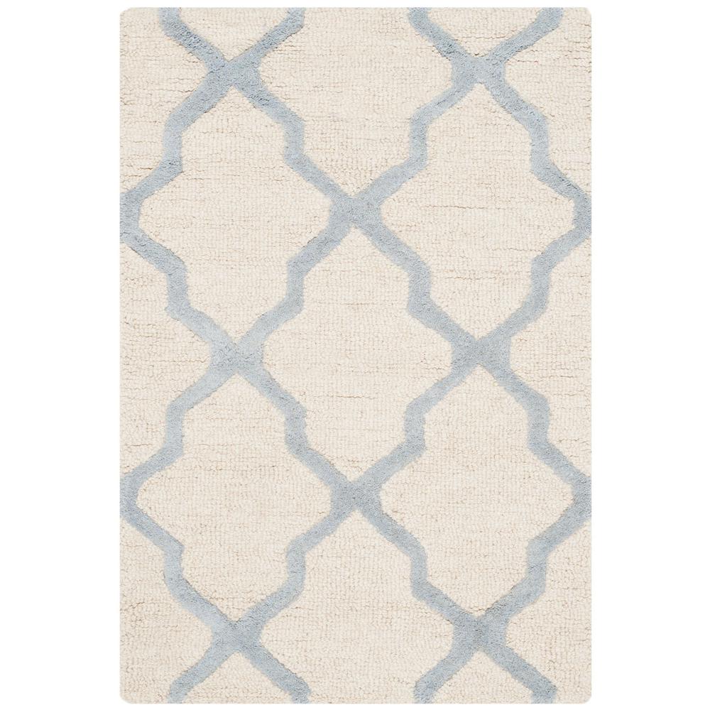 CAMBRIDGE, IVORY / LIGHT BLUE, 2' X 3', Area Rug, CAM121F-2. Picture 1