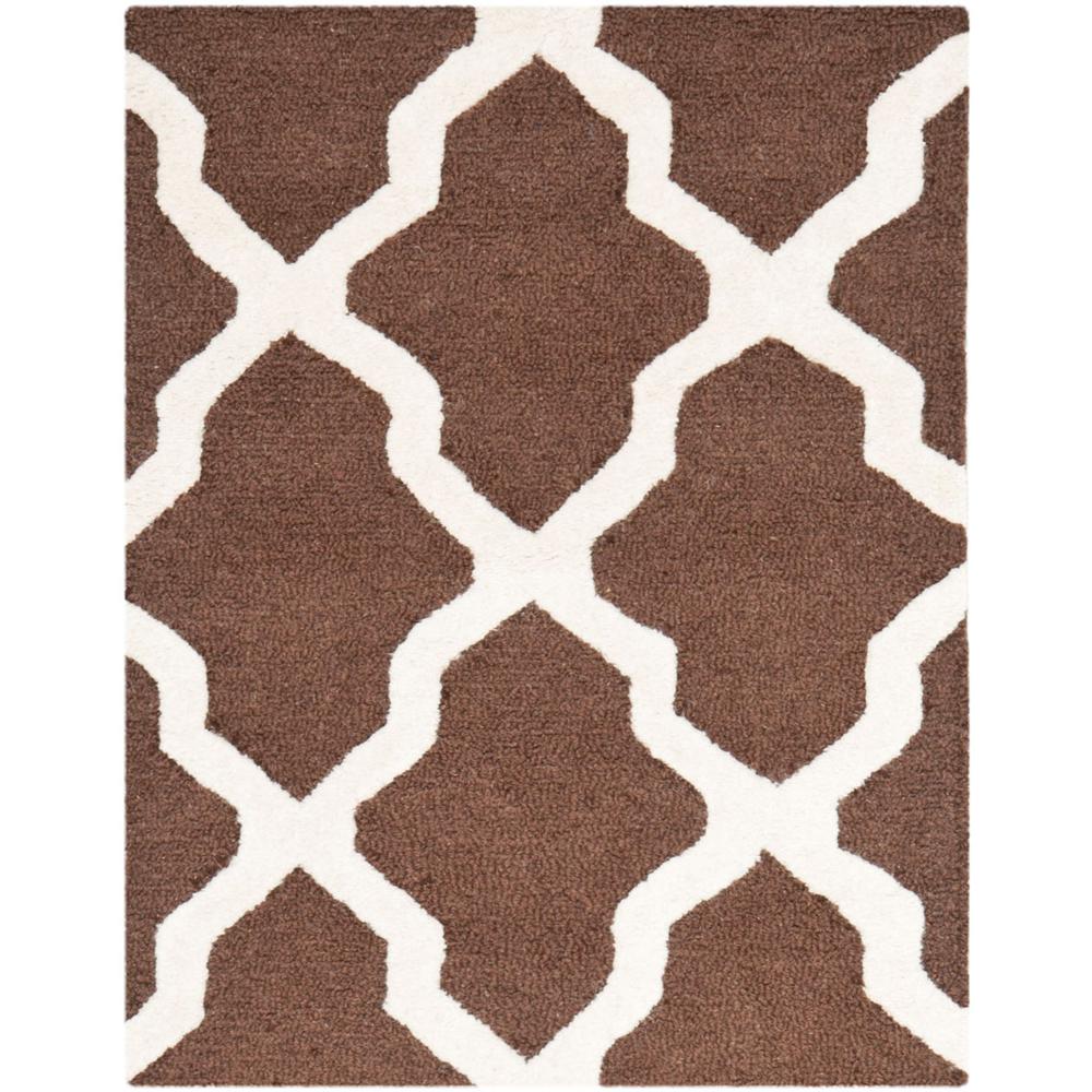 CAMBRIDGE, DARK BROWN / IVORY, 2' X 3', Area Rug, CAM121H-2. Picture 1