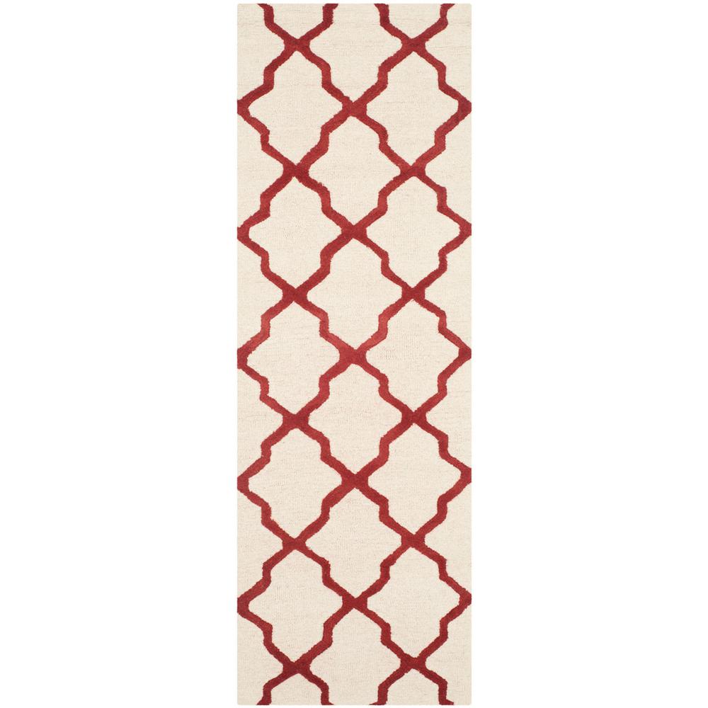 CAMBRIDGE, IVORY / RUST, 2'-6" X 8', Area Rug, CAM121I-28. Picture 1
