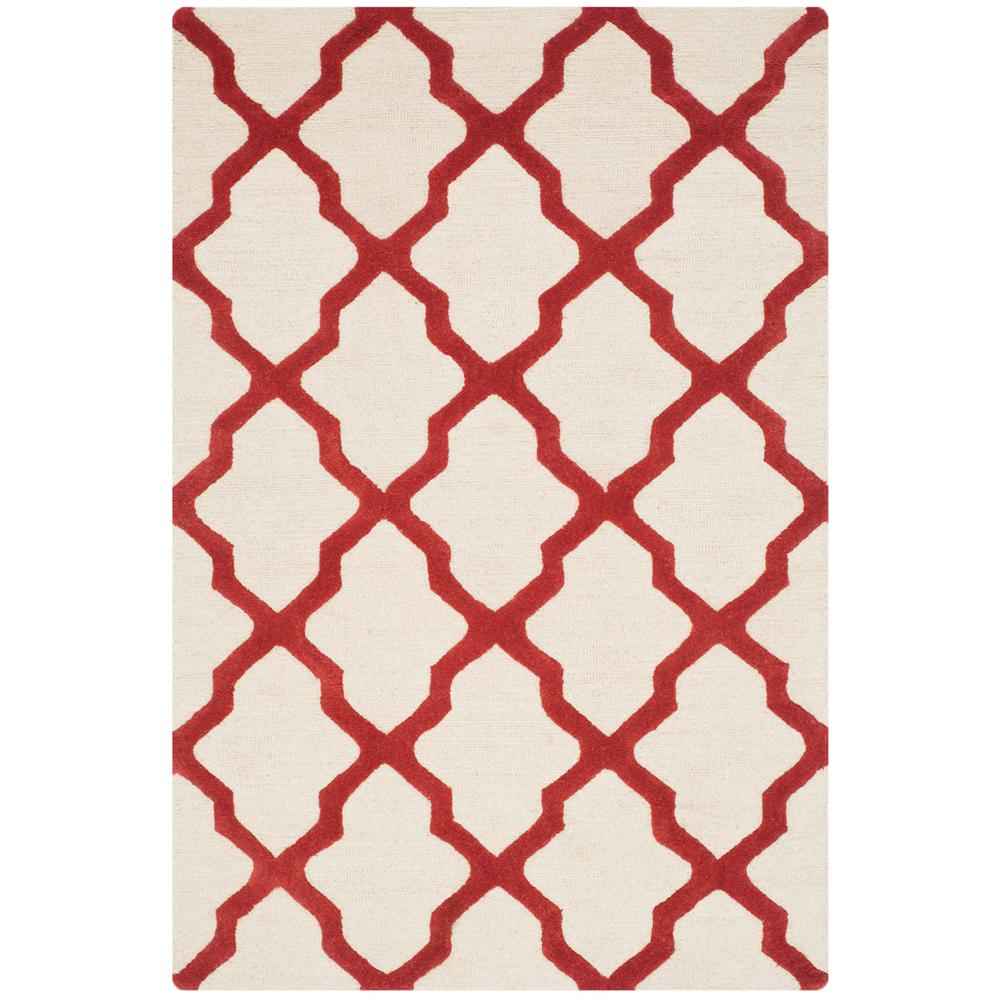 CAMBRIDGE, IVORY / RUST, 4' X 6', Area Rug, CAM121I-4. Picture 1