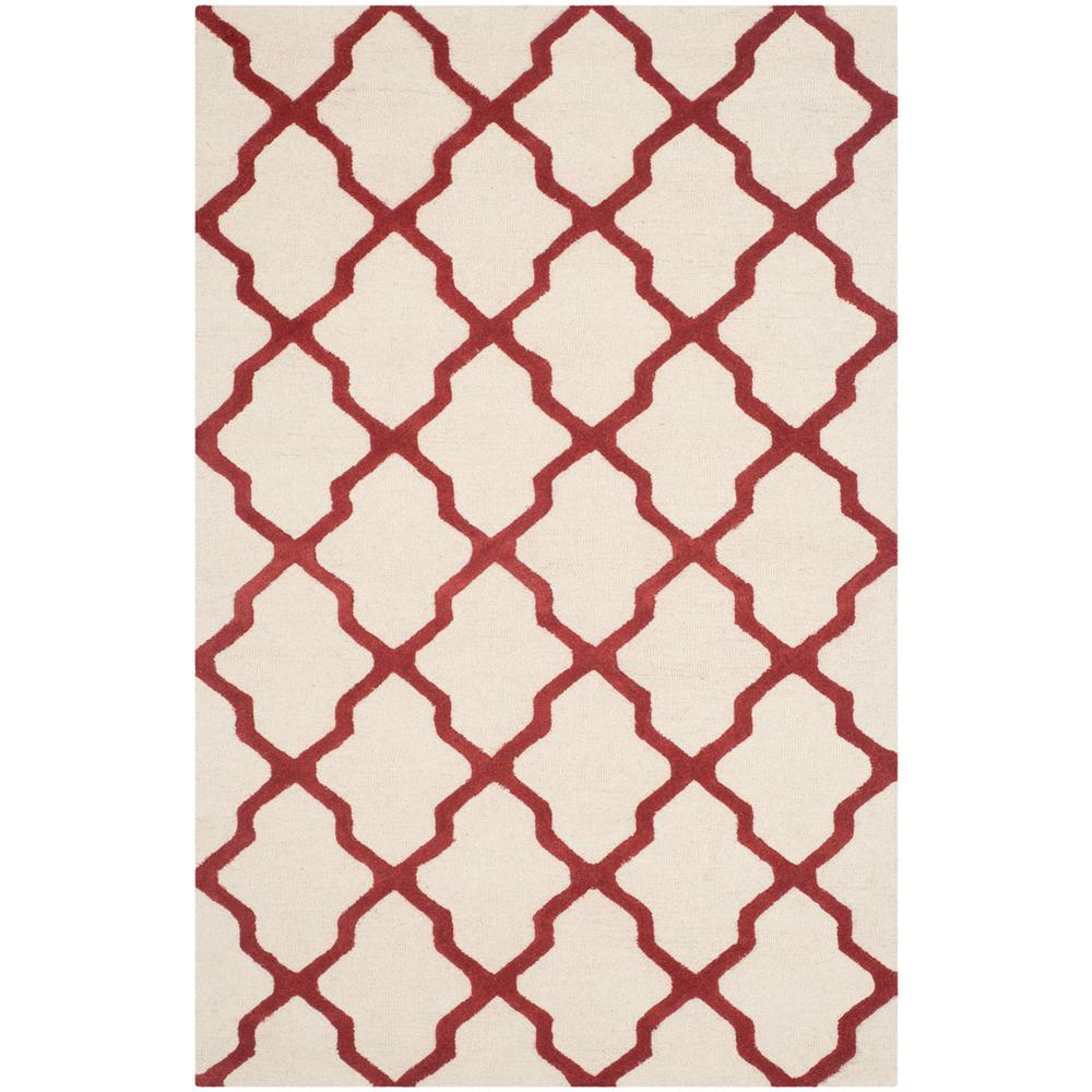 CAMBRIDGE, IVORY / RUST, 5' X 8', Area Rug, CAM121I-5. Picture 1