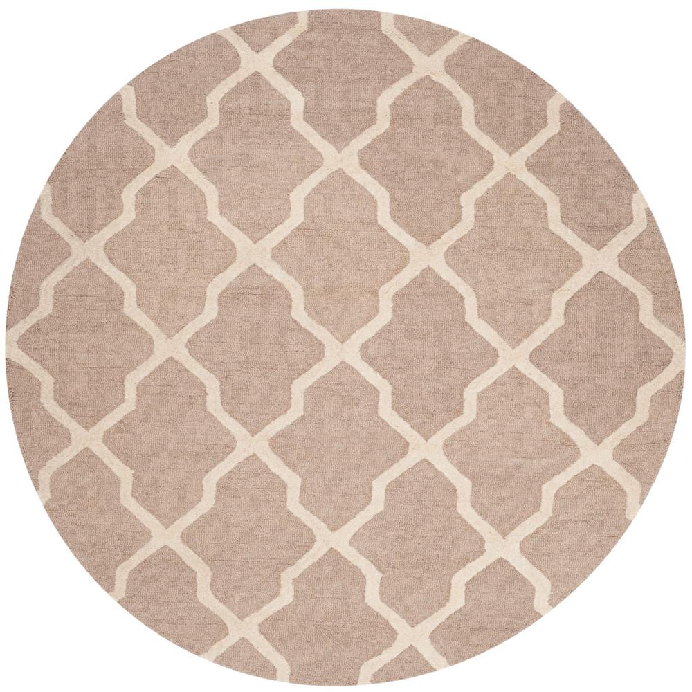 CAMBRIDGE, BEIGE / IVORY, 6' X 6' Round, Area Rug, CAM121J-6R. Picture 1