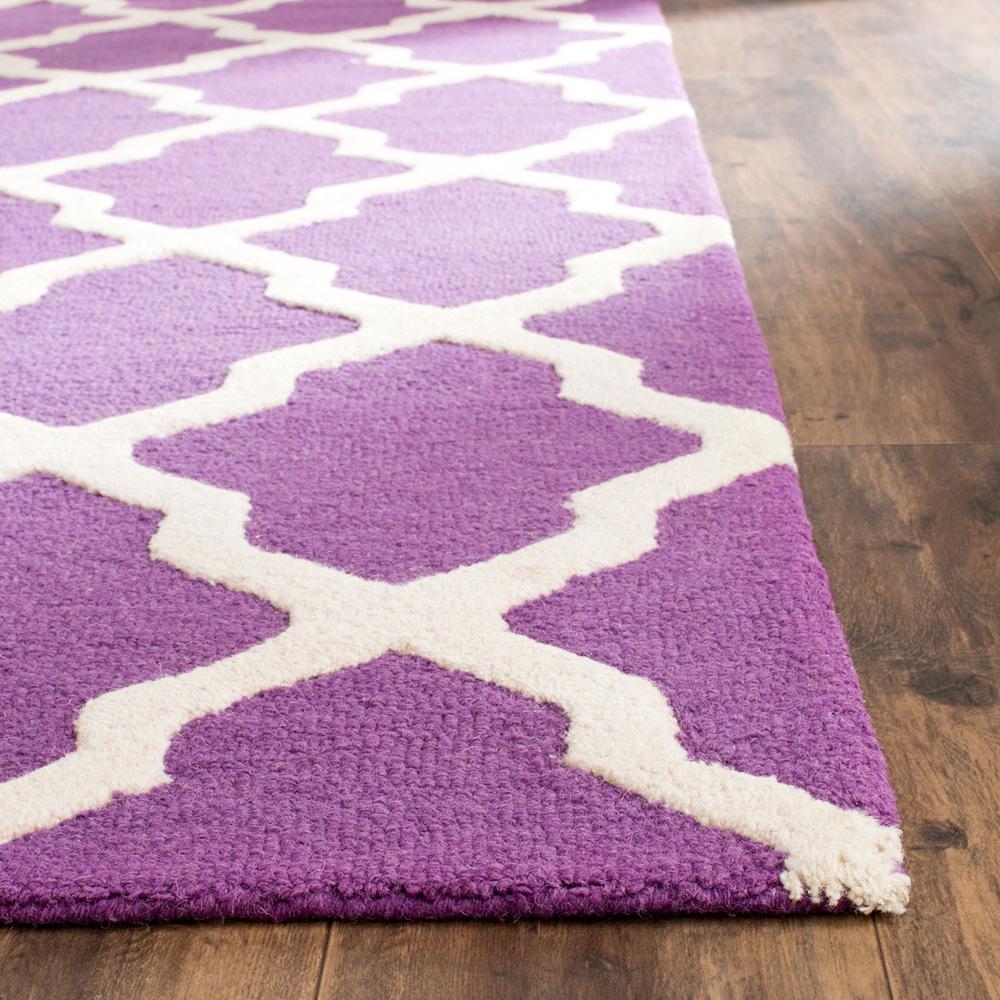 CAMBRIDGE, PURPLE / IVORY, 6' X 9', Area Rug, CAM121K-6. Picture 1