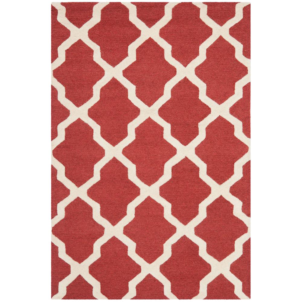 CAMBRIDGE, RUST / IVORY, 4' X 6', Area Rug, CAM121L-4. Picture 1