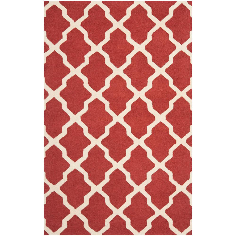CAMBRIDGE, RUST / IVORY, 5' X 8', Area Rug, CAM121L-5. Picture 1