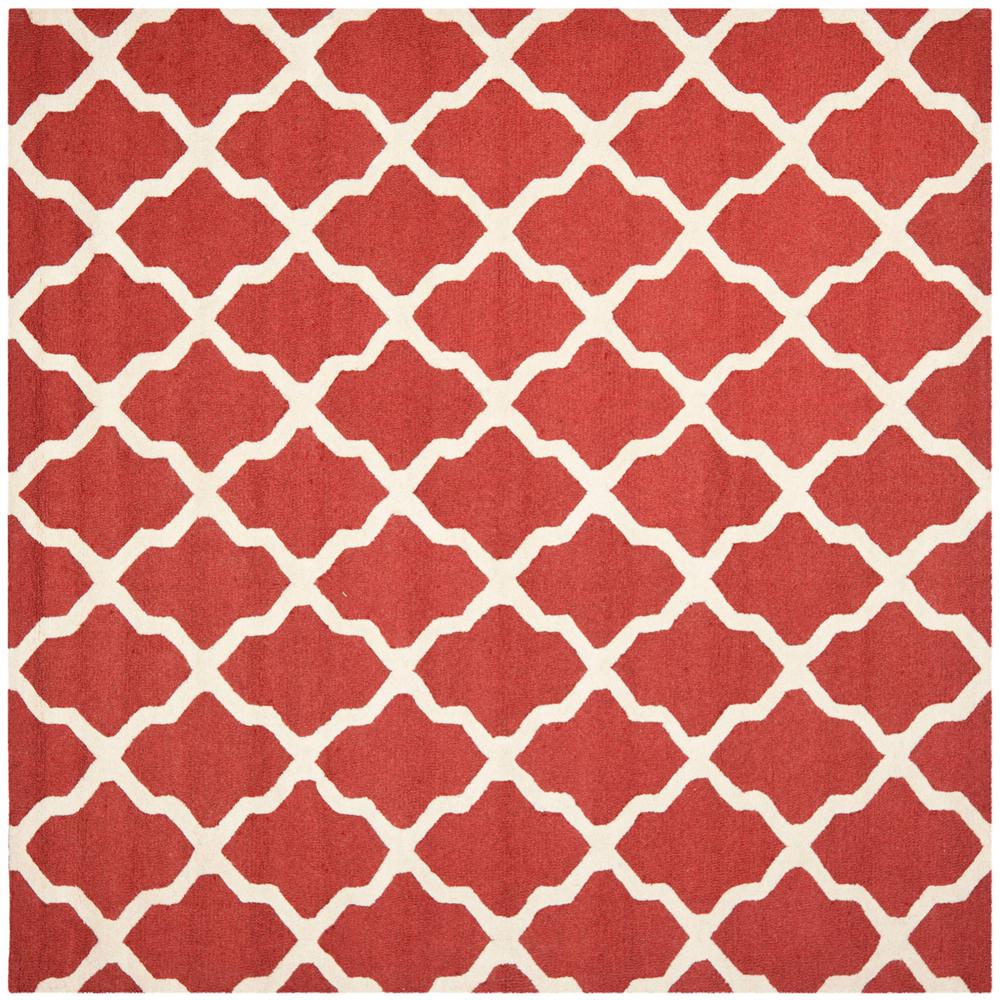 CAMBRIDGE, RUST / IVORY, 8' X 8' Square, Area Rug, CAM121L-8SQ. Picture 1