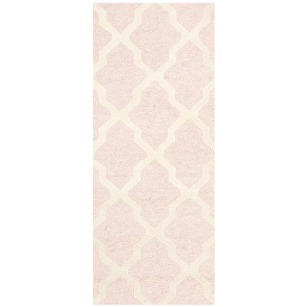 CAMBRIDGE, LIGHT PINK / IVORY, 2'-6" X 6', Area Rug, CAM121M-26. Picture 1