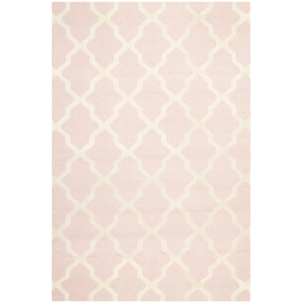 CAMBRIDGE, LIGHT PINK / IVORY, 5' X 8', Area Rug, CAM121M-5. Picture 1