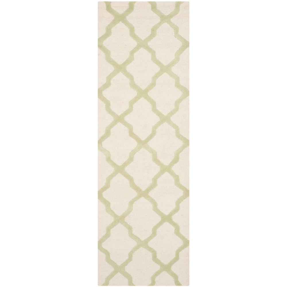CAMBRIDGE, IVORY / LIGHT GREEN, 2'-6" X 8', Area Rug, CAM121N-28. Picture 1