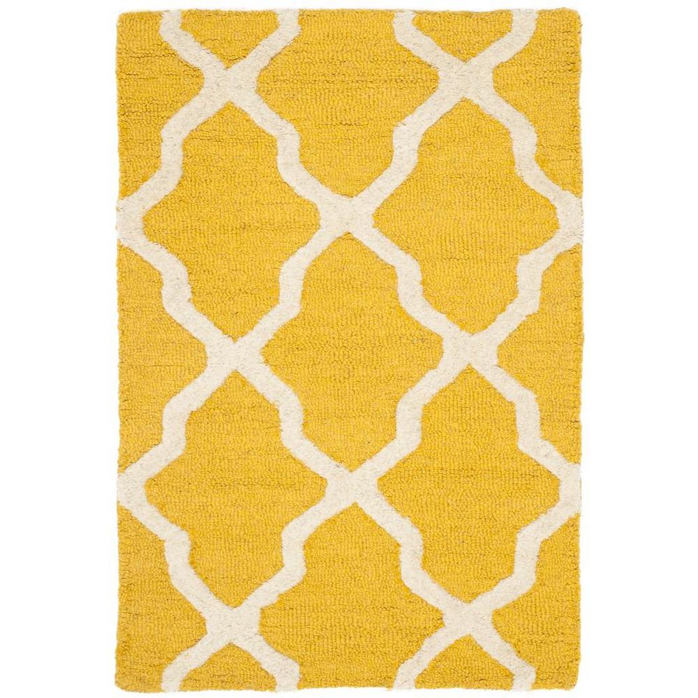 CAMBRIDGE, GOLD / IVORY, 2' X 3', Area Rug, CAM121Q-2. Picture 1