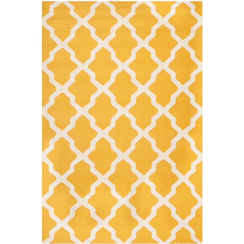 CAMBRIDGE, GOLD / IVORY, 5' X 8', Area Rug, CAM121Q-5. Picture 1