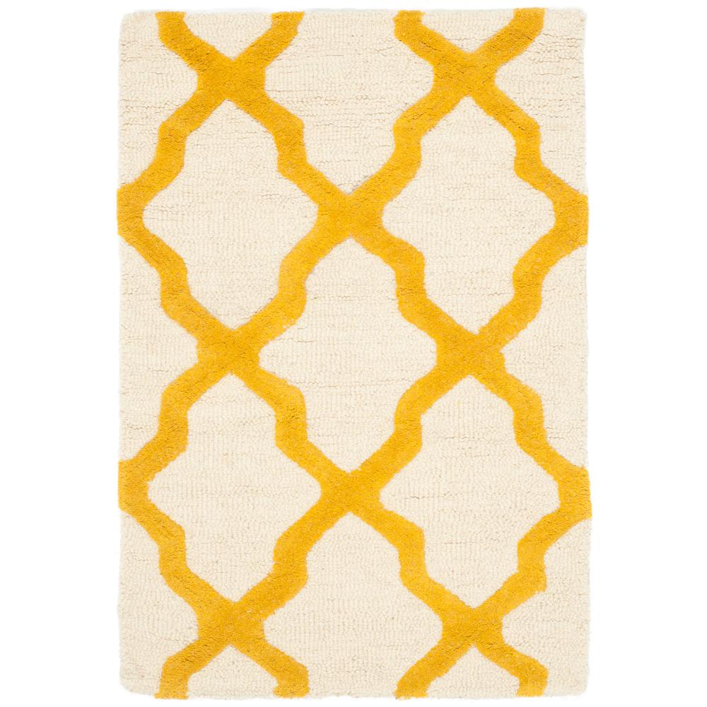CAMBRIDGE, IVORY / GOLD, 2' X 3', Area Rug, CAM121U-2. Picture 1