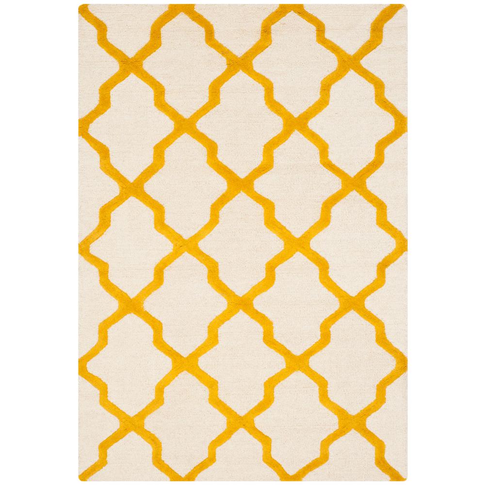 CAMBRIDGE, IVORY / GOLD, 4' X 6', Area Rug, CAM121U-4. Picture 1