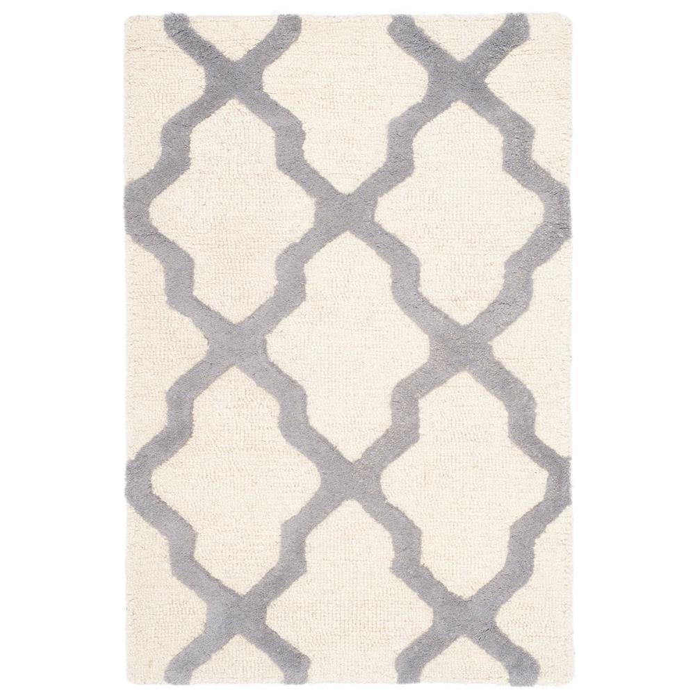 CAMBRIDGE, IVORY / SILVER, 2' X 3', Area Rug, CAM121Y-2. Picture 1