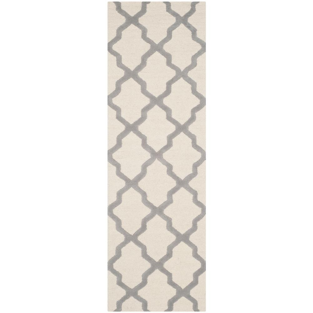 CAMBRIDGE, IVORY / SILVER, 2'-6" X 8', Area Rug, CAM121Y-28. Picture 1