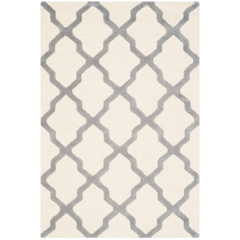 CAMBRIDGE, IVORY / SILVER, 4' X 6', Area Rug, CAM121Y-4. Picture 1