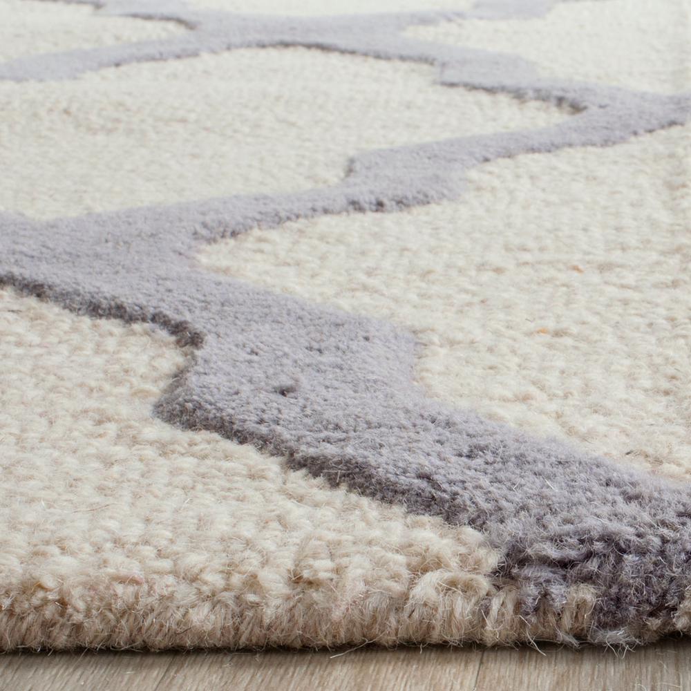 CAMBRIDGE, IVORY / SILVER, 6' X 9', Area Rug, CAM121Y-6. Picture 1