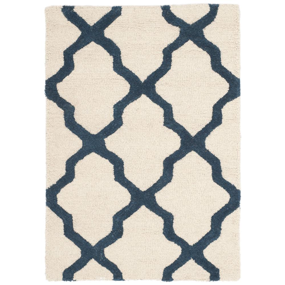 CAMBRIDGE, IVORY / NAVY, 2' X 3', Area Rug, CAM121Z-2. Picture 1