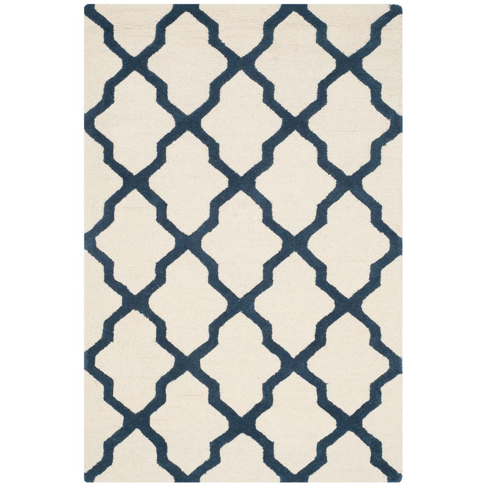 CAMBRIDGE, IVORY / NAVY, 3' X 5', Area Rug, CAM121Z-3. Picture 1