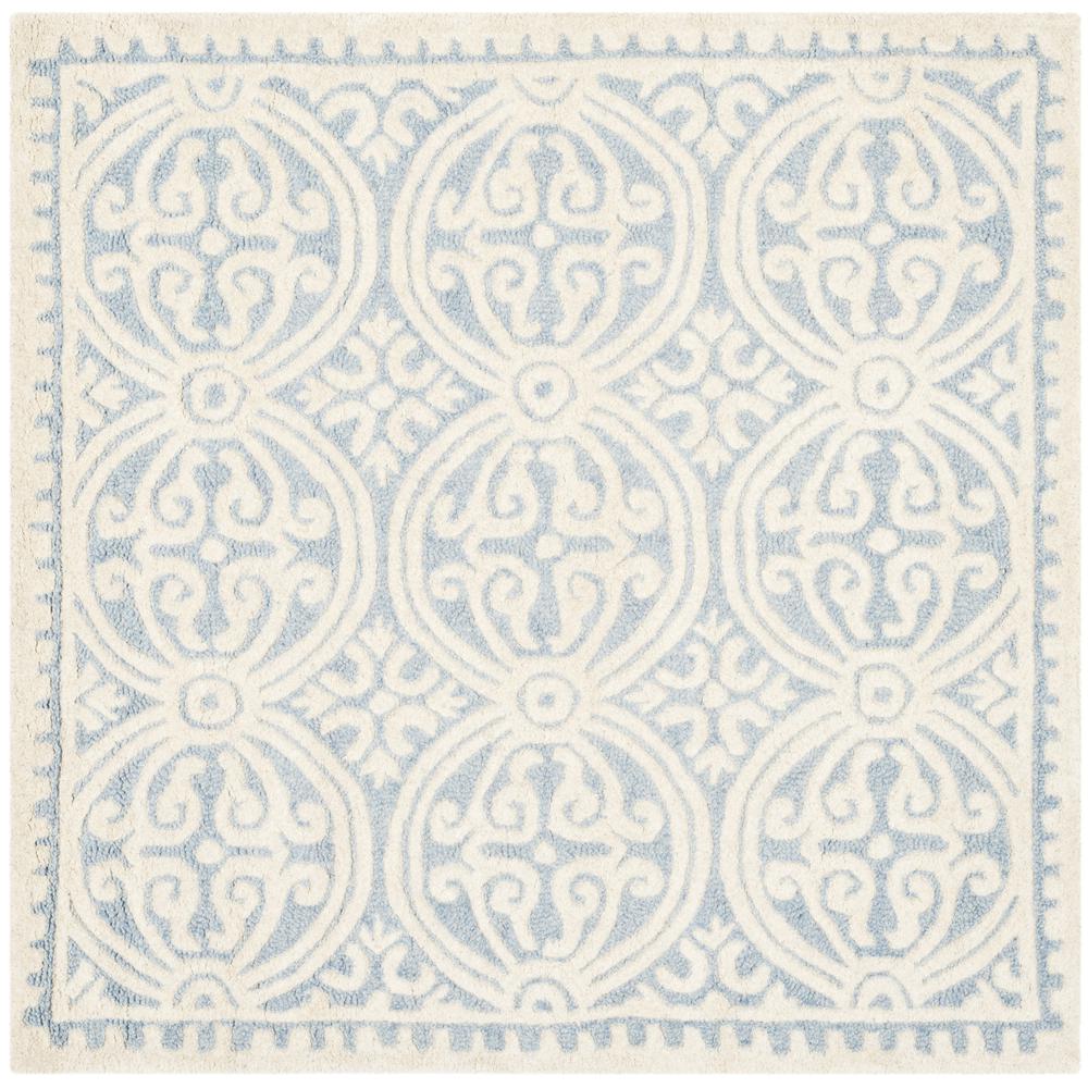 CAMBRIDGE, LIGHT BLUE / IVORY, 4' X 6', Area Rug, CAM123A-4. Picture 1
