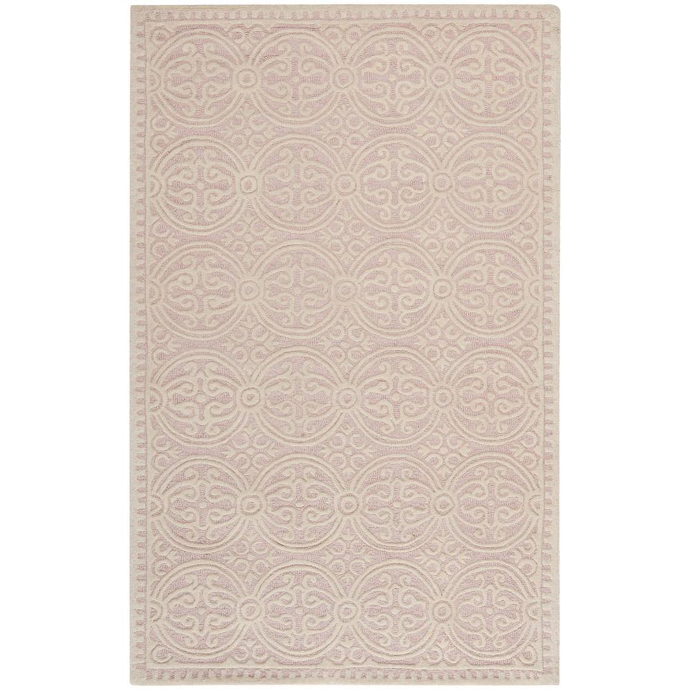 CAMBRIDGE, LIGHT PINK / IVORY, 5' X 8', Area Rug, CAM123M-5. Picture 1