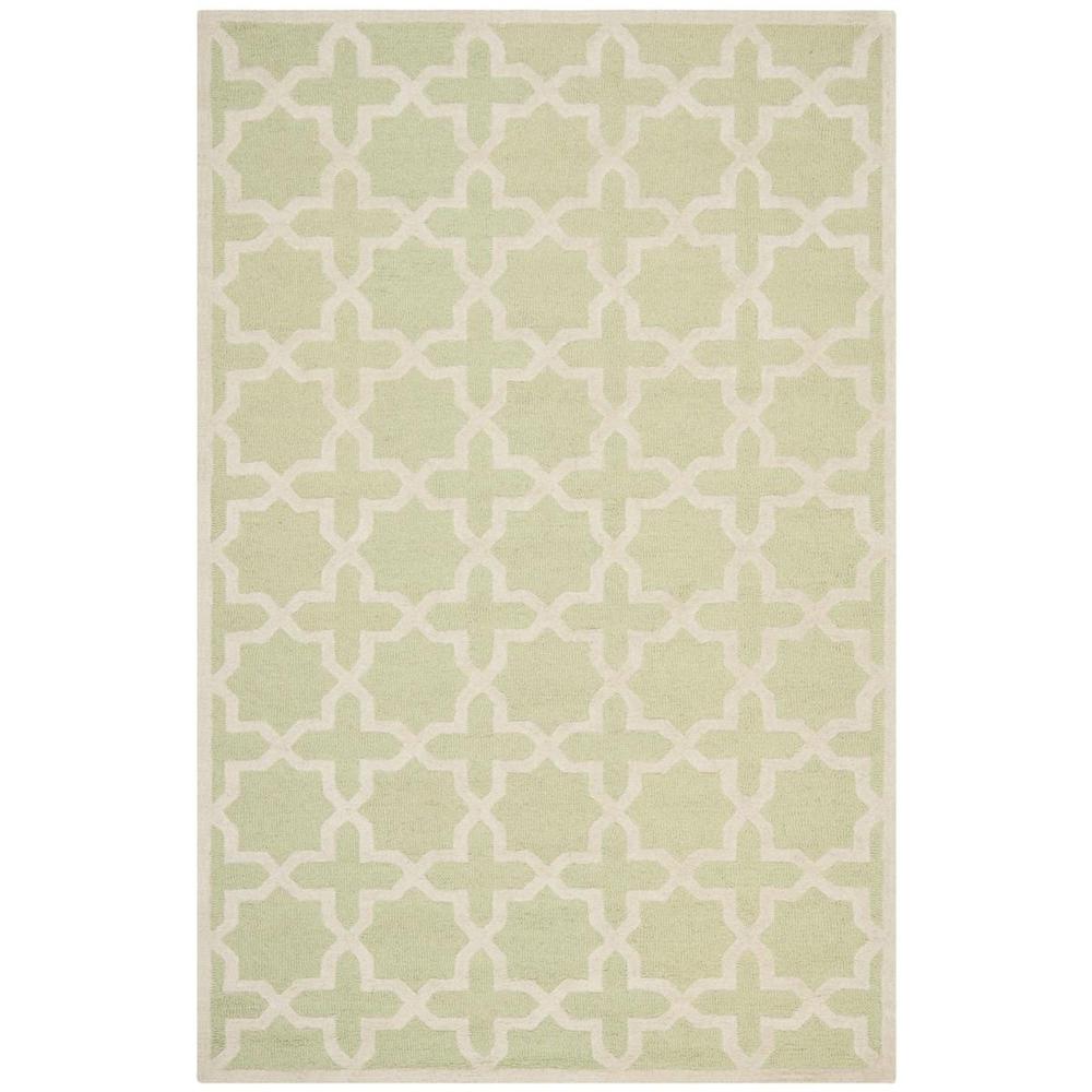 CAMBRIDGE, LIGHT GREEN / IVORY, 6' X 9', Area Rug, CAM125B-6. Picture 1