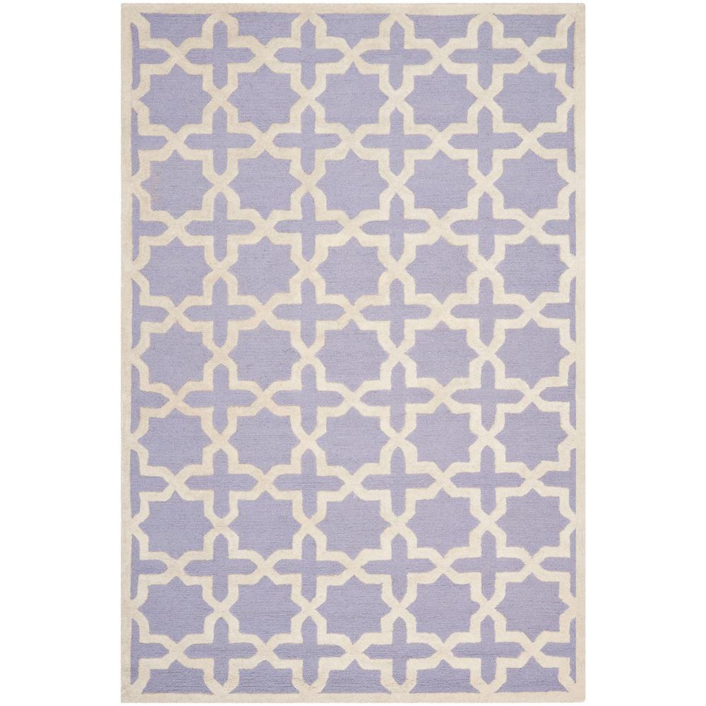 CAMBRIDGE, LAVANDER / IVORY, 5' X 8', Area Rug, CAM125C-5. Picture 1