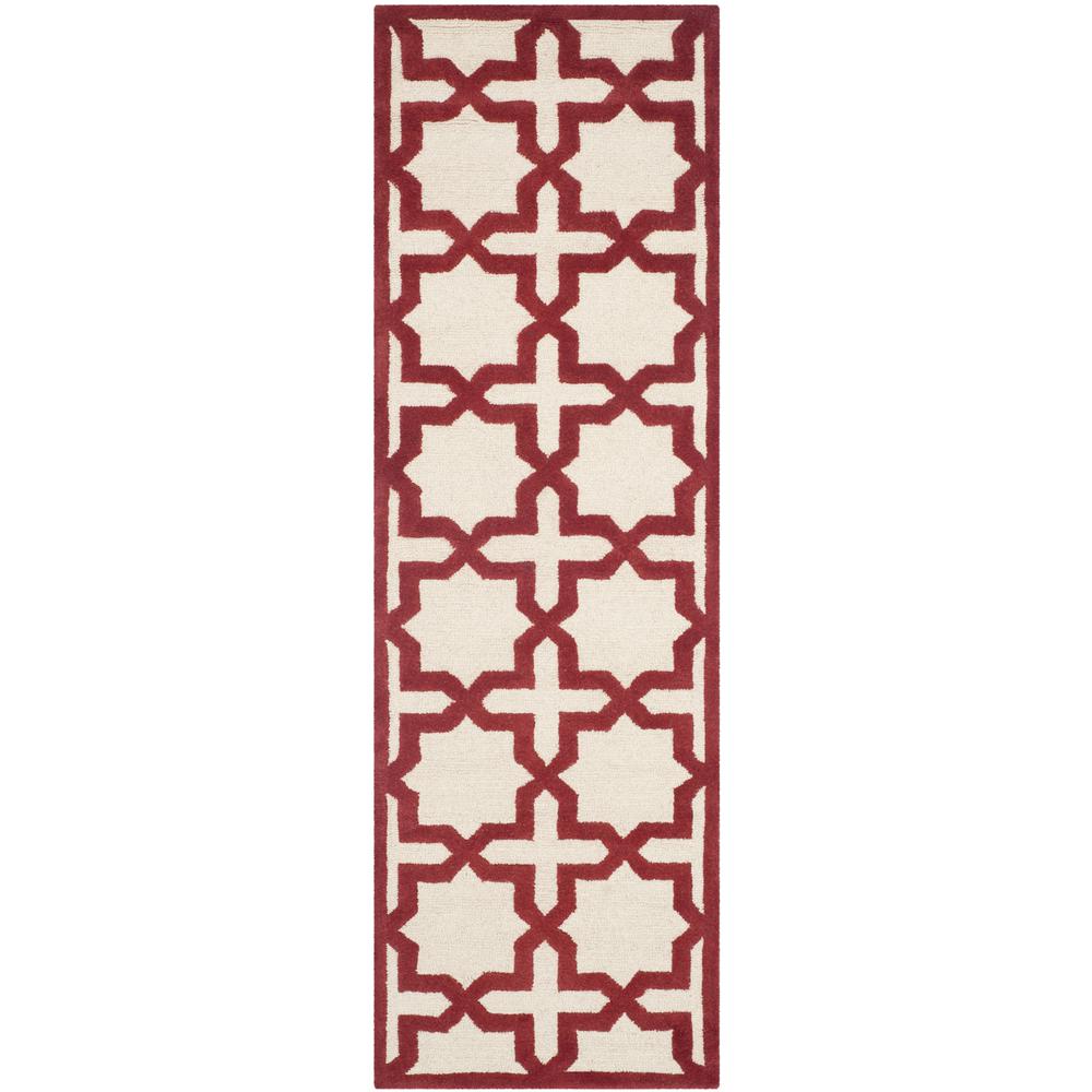 CAMBRIDGE, IVORY / RUST, 2'-6" X 8', Area Rug, CAM125I-28. Picture 1