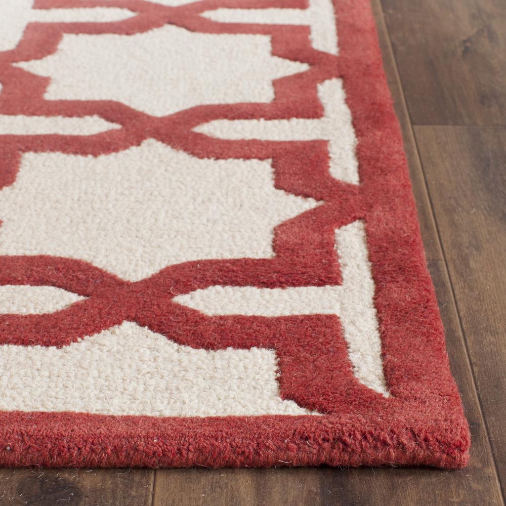 CAMBRIDGE, IVORY / RUST, 2'-6" X 8', Area Rug, CAM125I-28. Picture 2