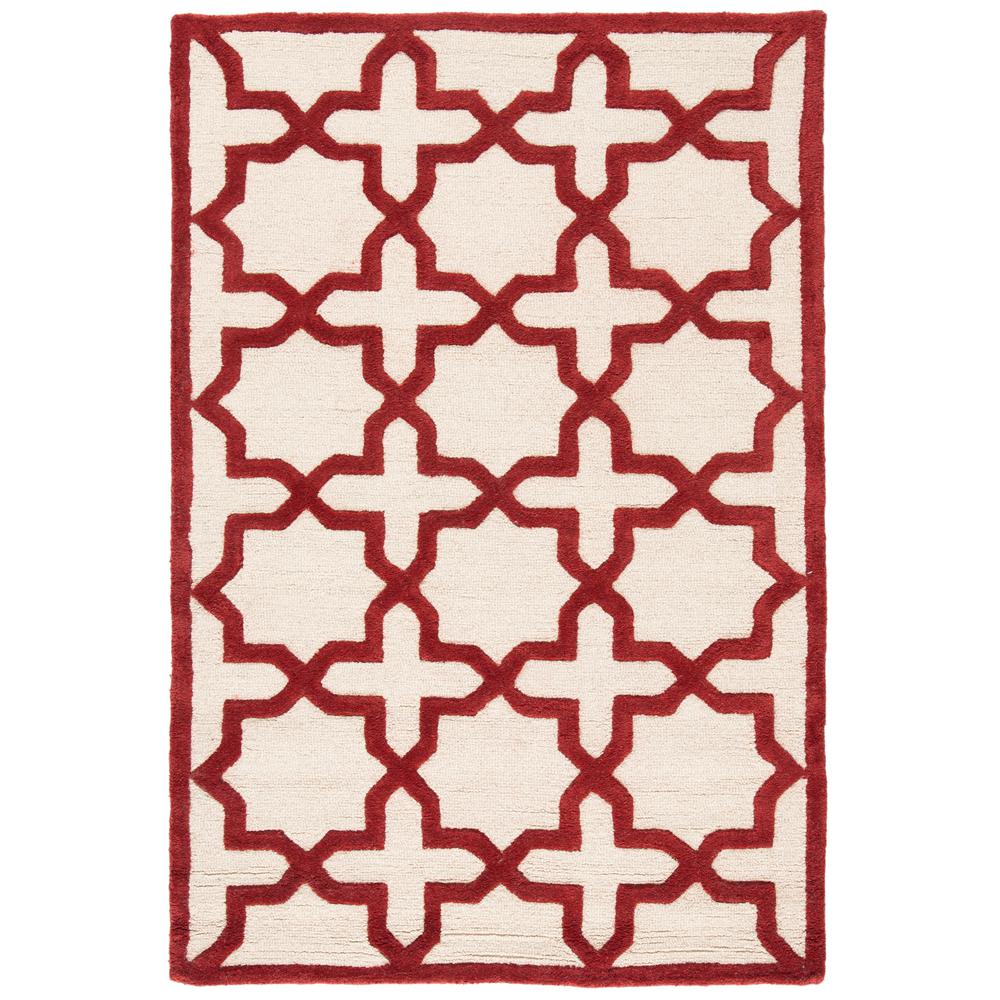 CAMBRIDGE, IVORY / RUST, 4' X 6', Area Rug, CAM125I-4. Picture 1