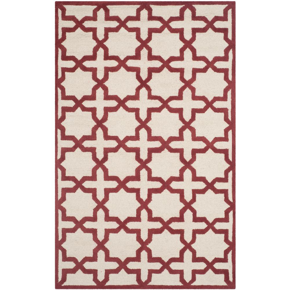 CAMBRIDGE, IVORY / RUST, 5' X 8', Area Rug, CAM125I-5. Picture 1